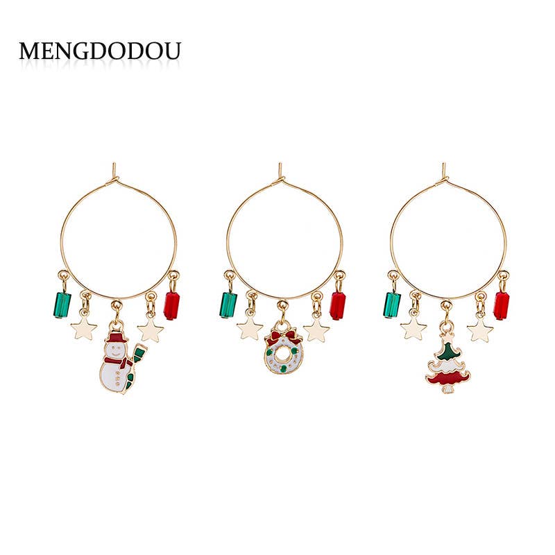 CHRISTMAS EXAGGERATED PERSONALITY EARRINGS