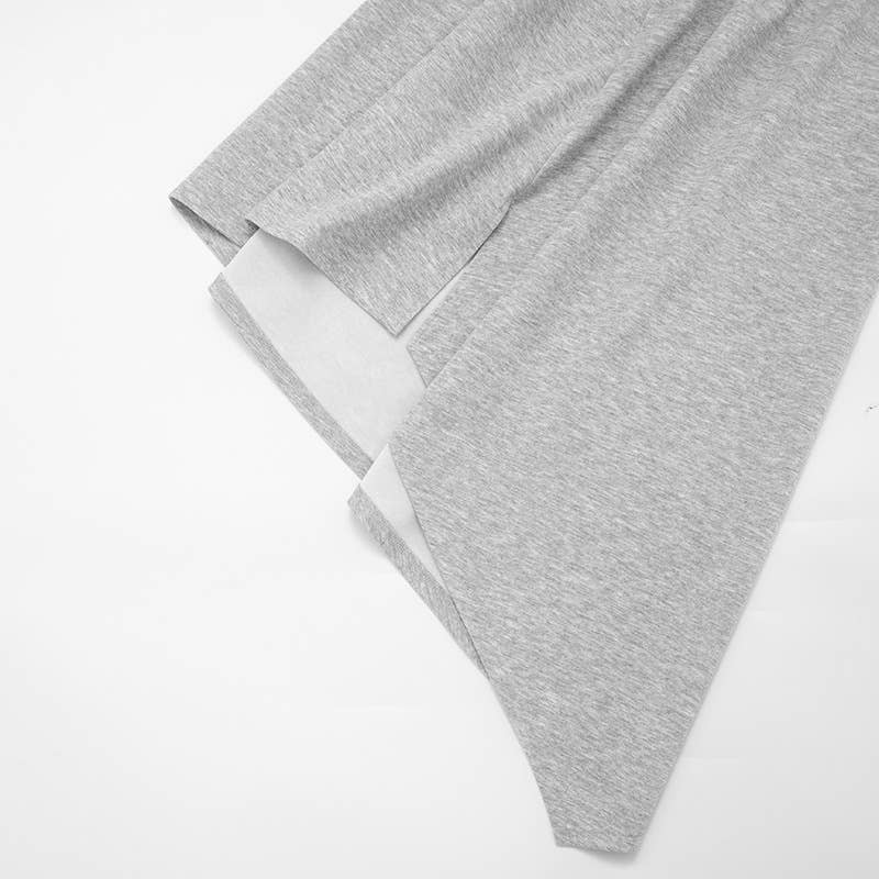 Round-neck casual sweatshirt semi-long skirt set