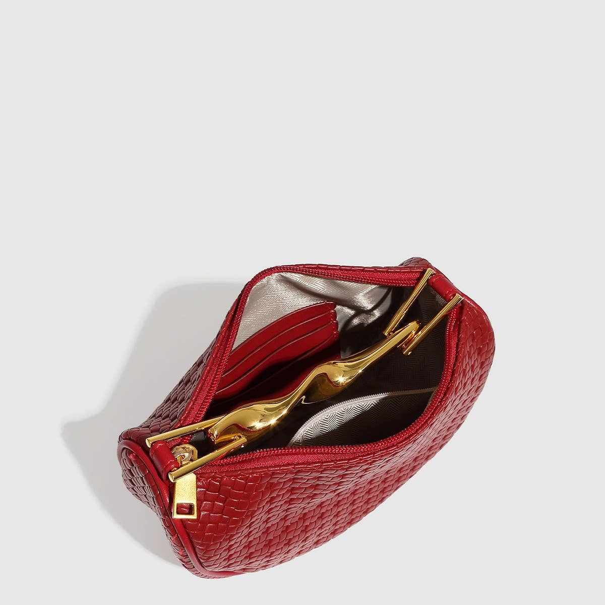 Small Tweed-Style Woven Chain Shoulder Bag_CWAB5709