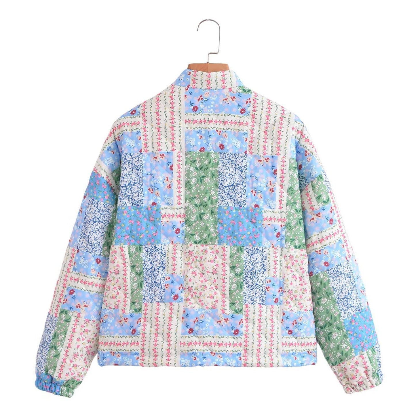 STREET FASHION PRINTED COTTON-PADDED JACKET