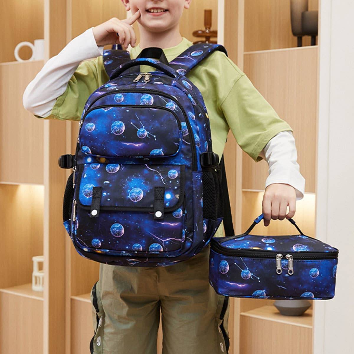 Backpacks for School, Space Print Lightweight Bag_CWAB5461