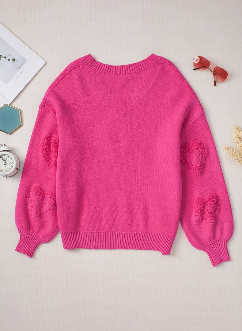 THREE-DIMENSIONAL PEARL PULLOVER SWEATER