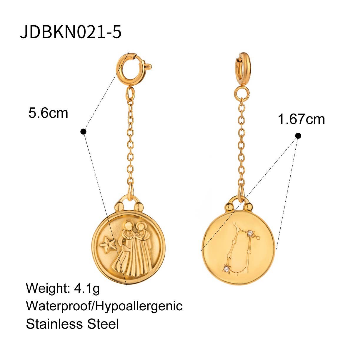 JEWELRY TWELVE CONSTELLATIONS BIKINI DIY PENDANT