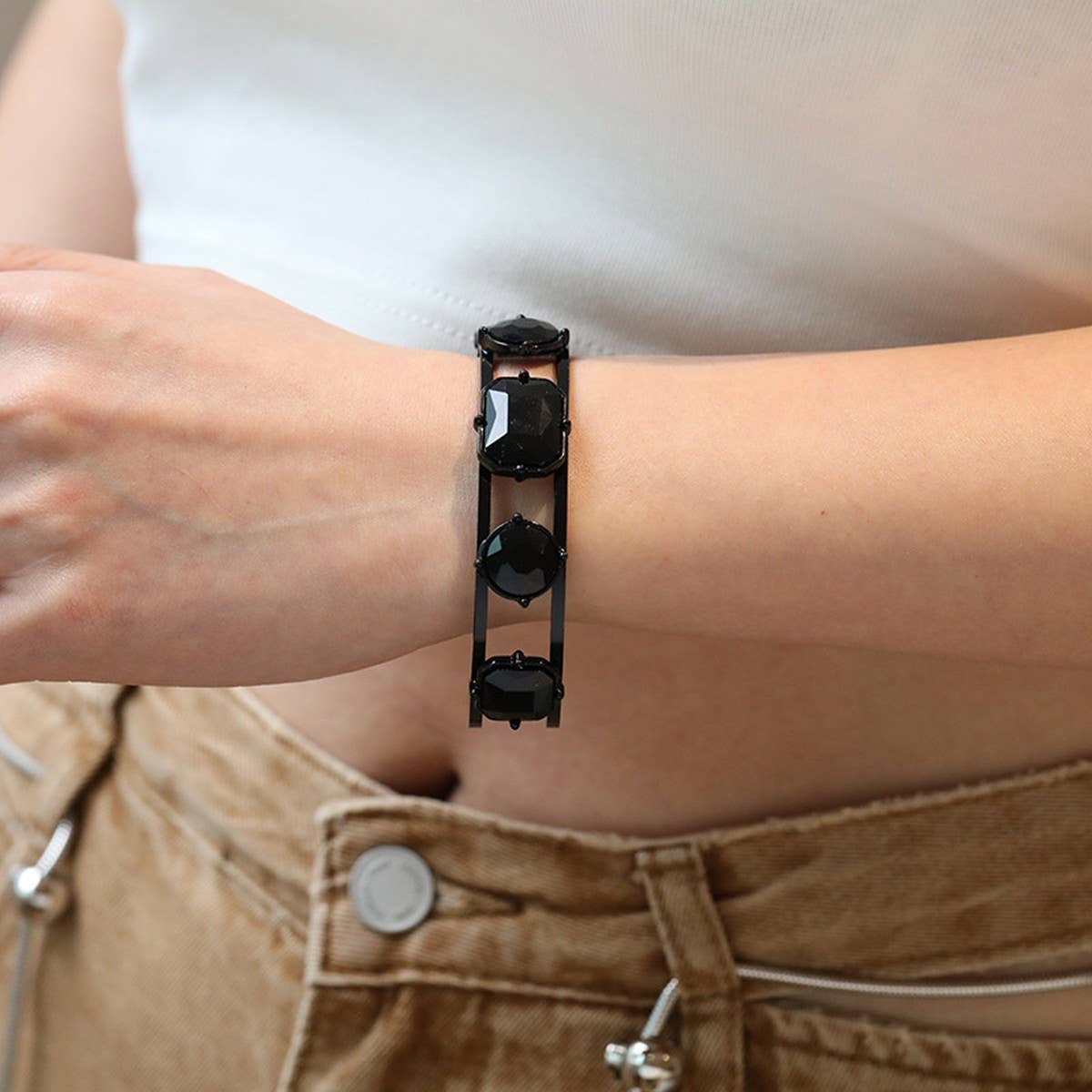 WOMEN'S CRYSTAL BEAD FLORAL TASSEL BEADED SUIT