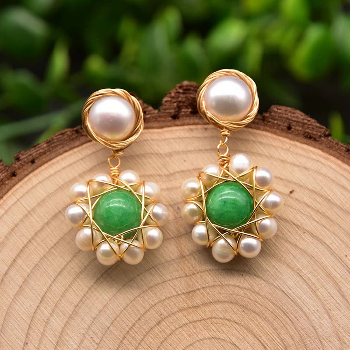 SWEET AND FRESH HANDMADE PEARL EARRINGS