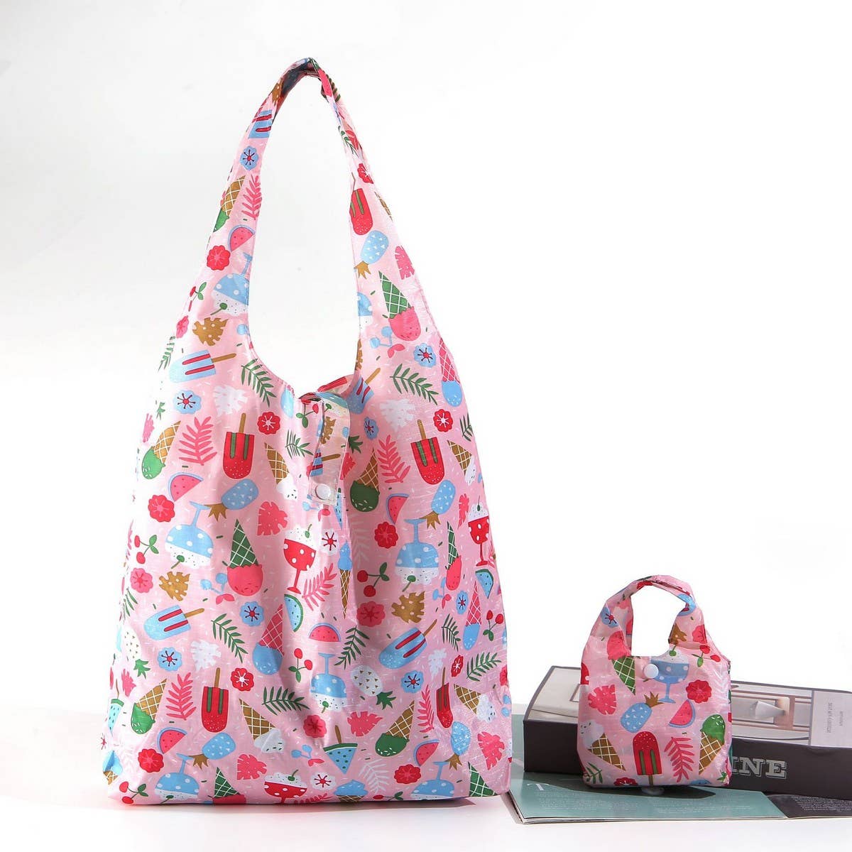 LARGE PORTABLE FOLDABLE ECO-FRIENDLY SHOPPING BAG_CWAB3460