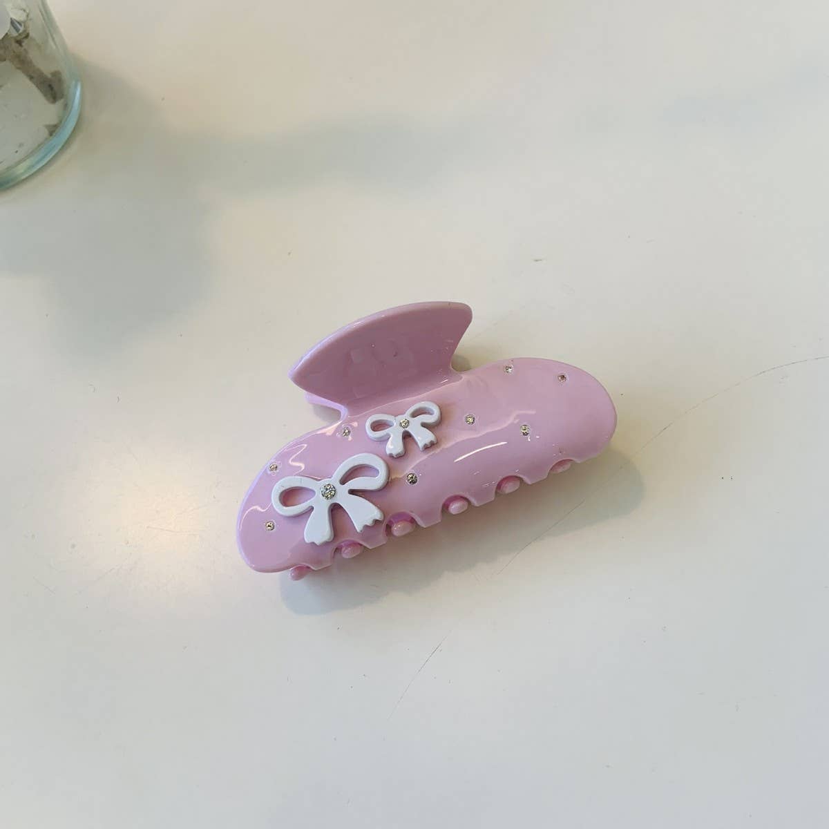 CWAHA4586_NEW STYLE SNOWFLAKE DIAMOND SIMPLE SWEET HAIRPIN