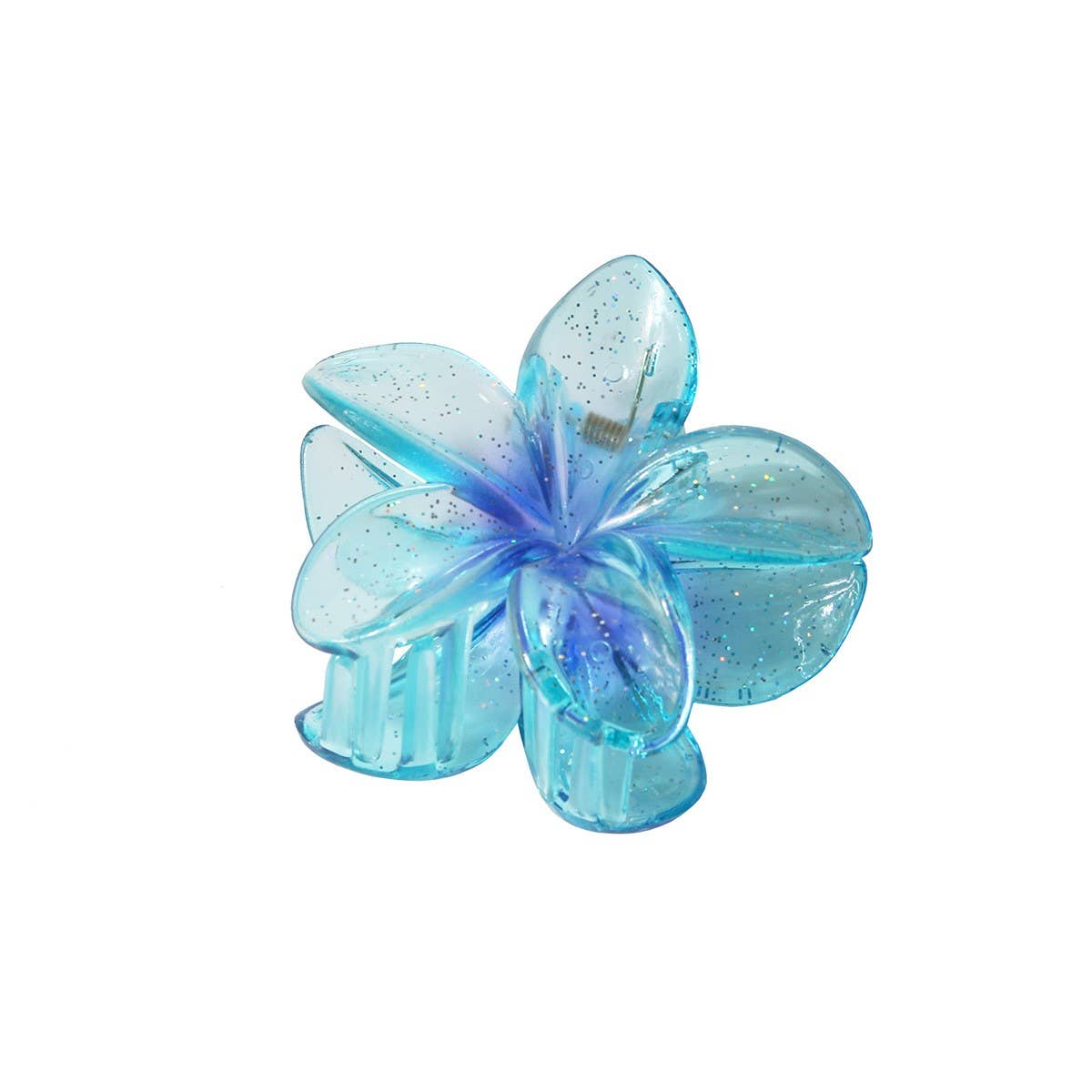 Holiday Large Glitter Egg Flower Hair Claw Clip