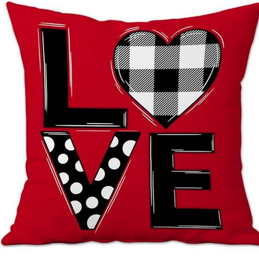 LOVE VALENTINE'S DAY PILLOW COVER