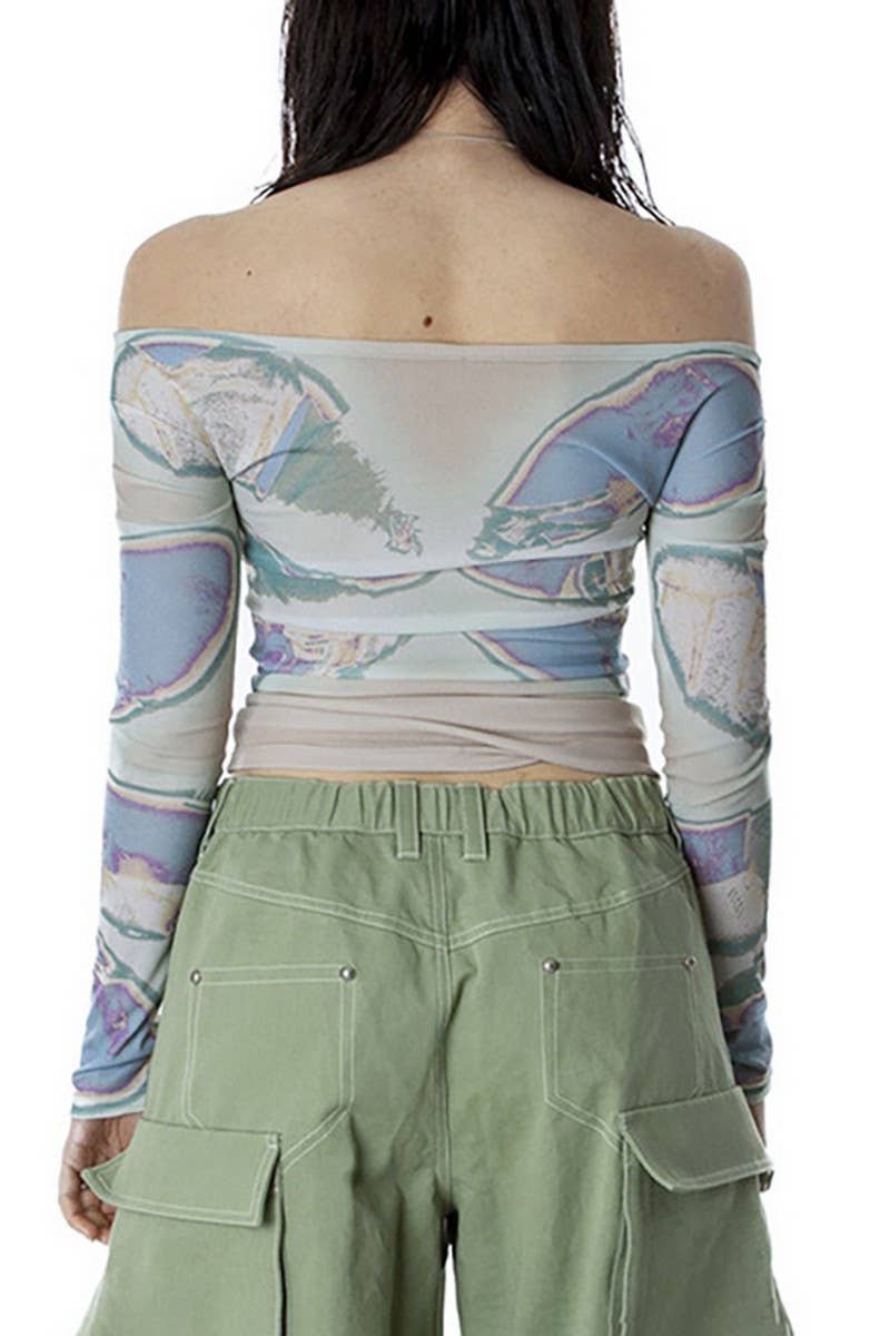 Casual pullover printed long-sleeved T-shirt_cwtbll1766