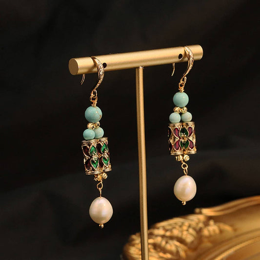 HIGH-END VINTAGE PEARL EARRINGS FOR WOMEN