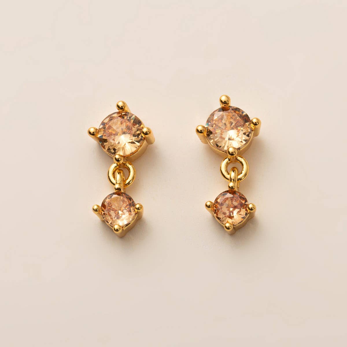 Birthstone Stud Earrings Zodiac Colorfast Material_CWAJE5104