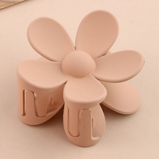 Matte Floral Hair Claw Clip ? Cute & Strong Hold_CWAHA0089