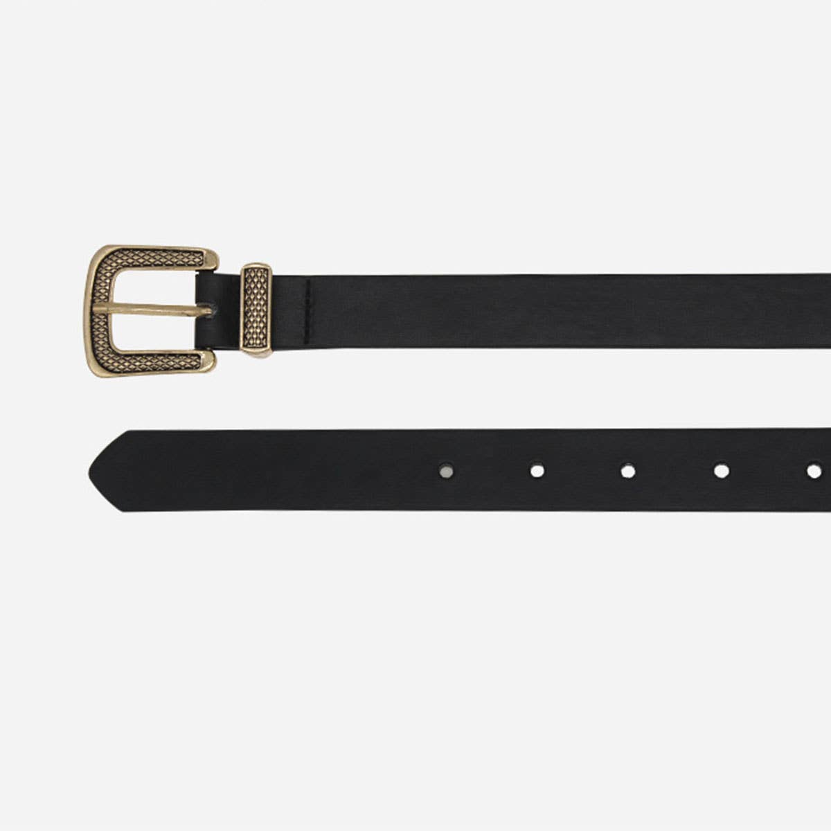 Pin-buckle PU mini chanel-style versatile belt