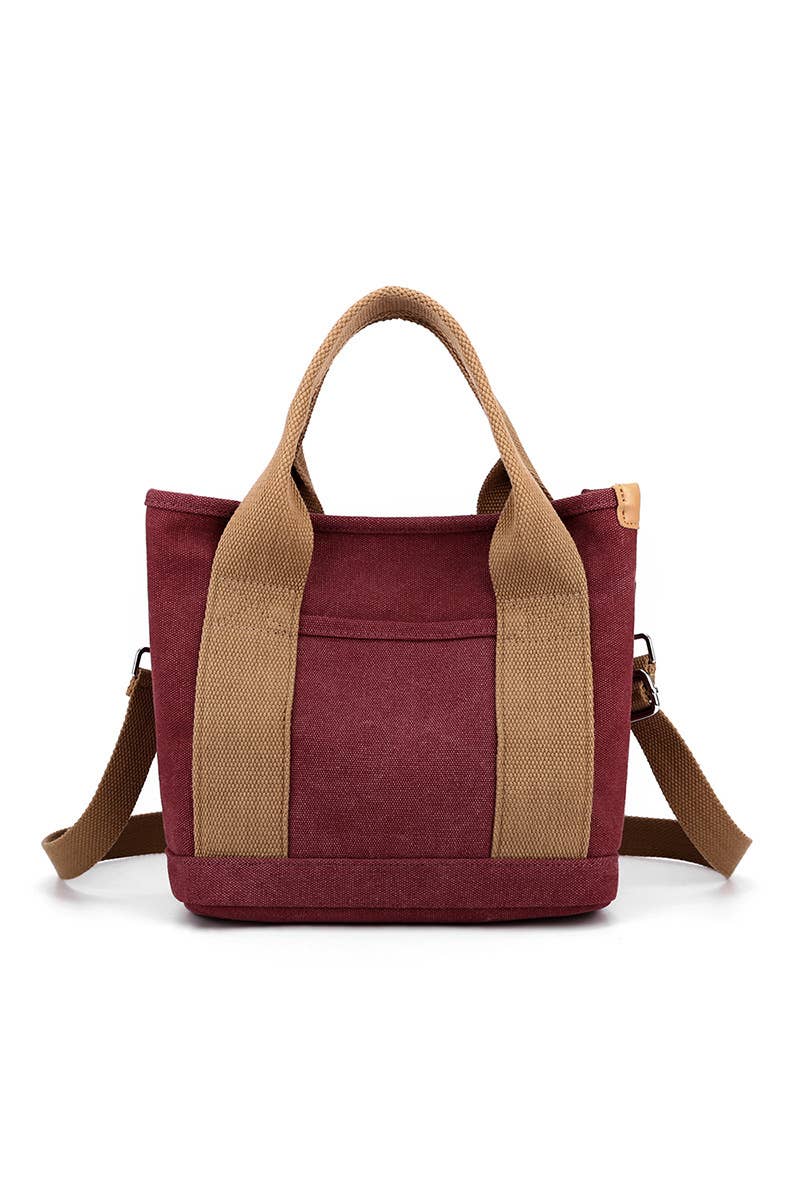 HANDLE LINE CANVAS CROSS BODY BAG_CUAB0101