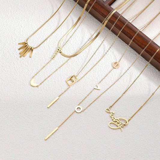 NICHE DESIGN TITANIUM STEEL NON-FADING NECKLACE_CWMM3576