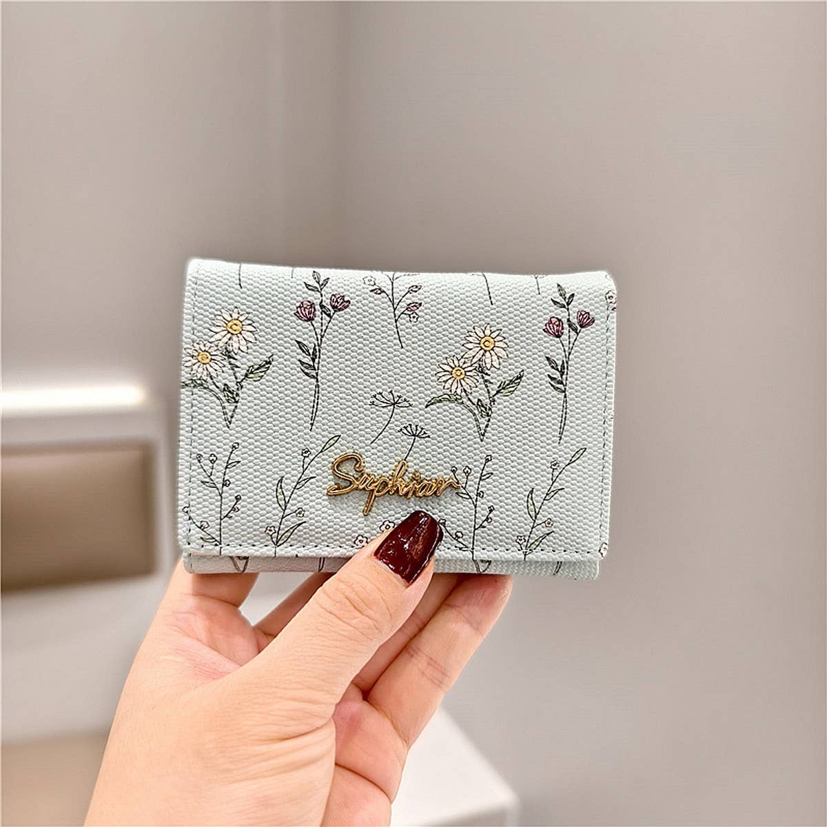 2024 NEW PRINTED FLORAL SHORT MINI WALLET_CWAB2548