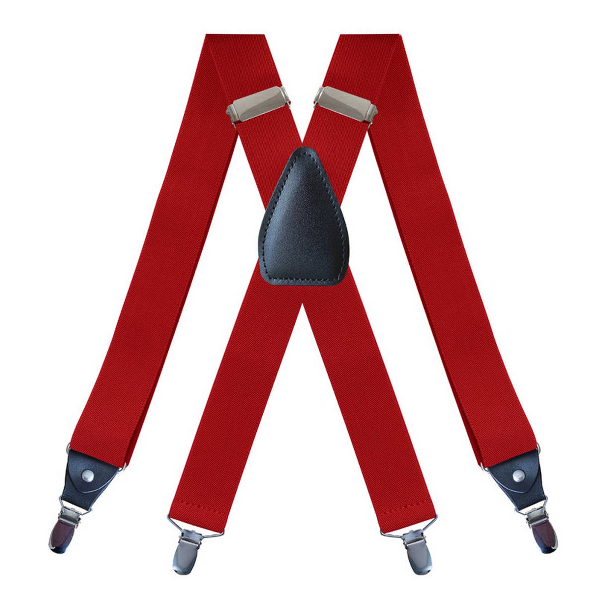 ADJUSTABLE ELASTIC 4-CLIP X-TYPE SUSPENDER CLIP_CWMM1111