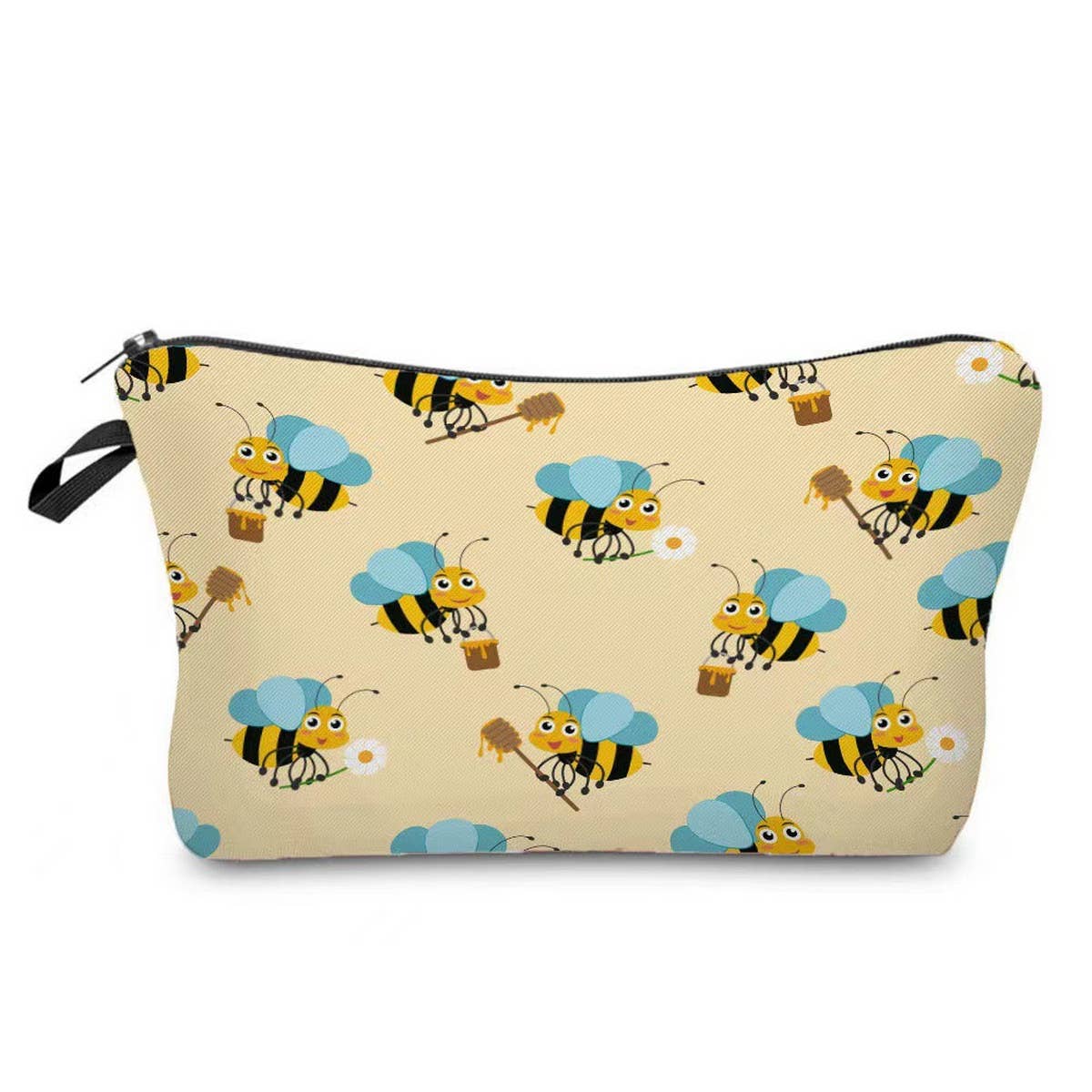 CUTE HARD-WORKING BEE PRINTED COSMETIC BAG_CWAB2269