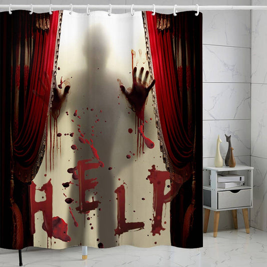 HALLOWEEN EASTER WATERPROOF SHOWER CURTAIN