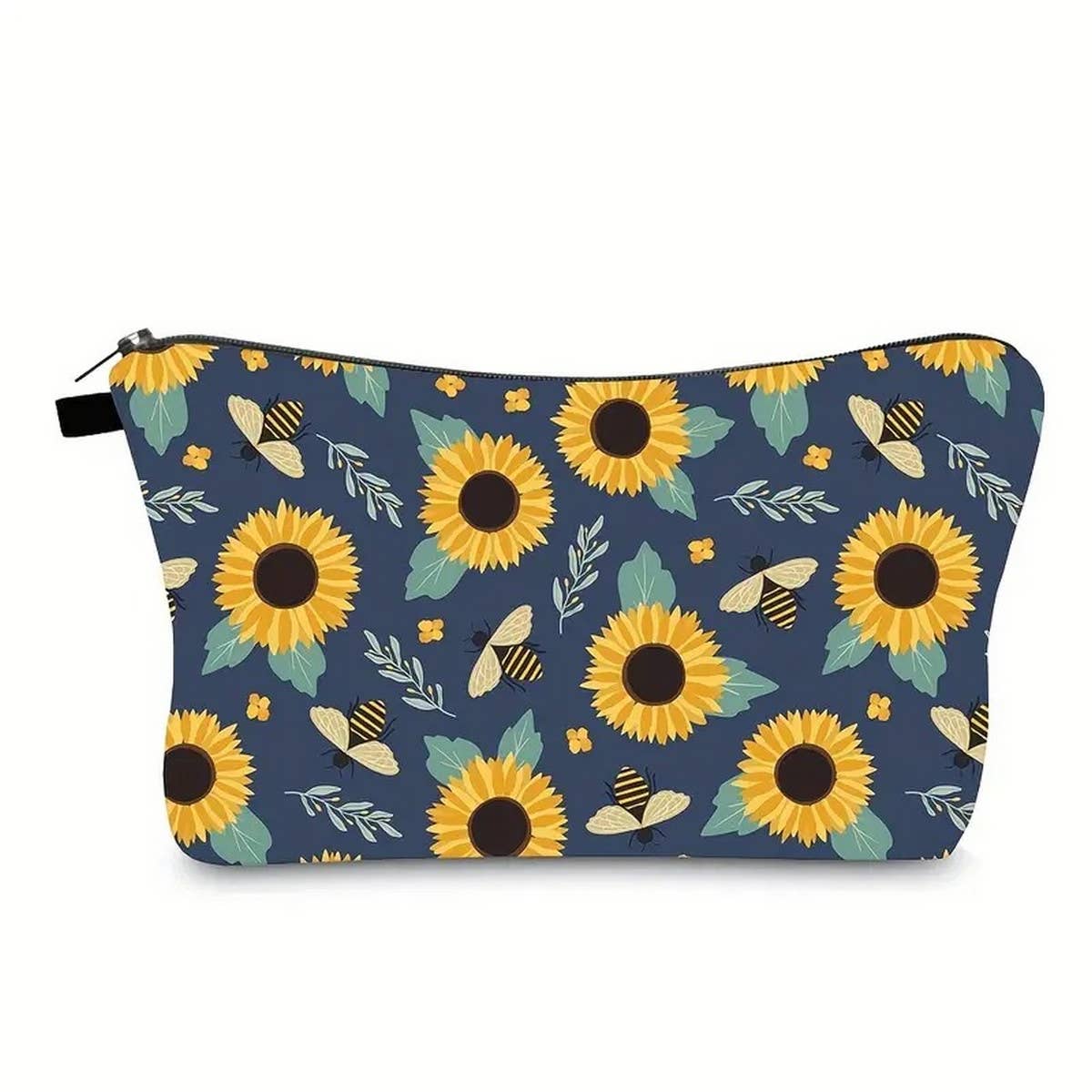 BEE PATTERN DOUBLE-SIDED PRINTED COSMETIC BAG_CWAB2258