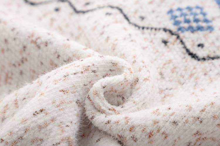 SINGLE BREASTED CHRISTMAS DEER JACQUARD CARDIGAN