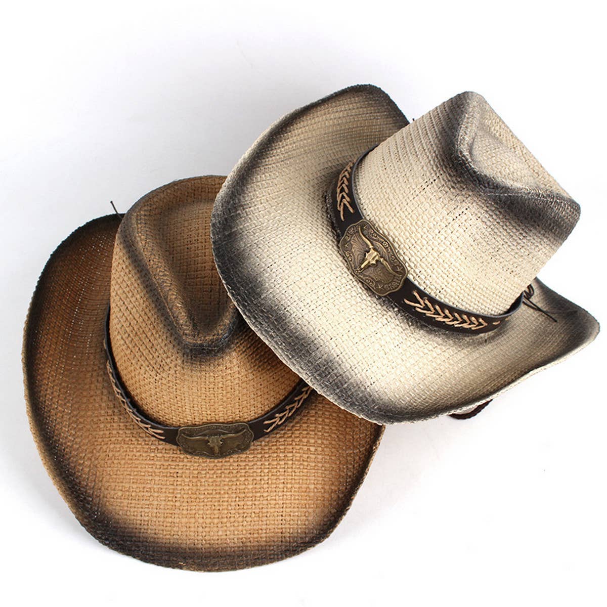 WESTERN COWBOY STRAW HAT JAZZ HAT_CWAH1198