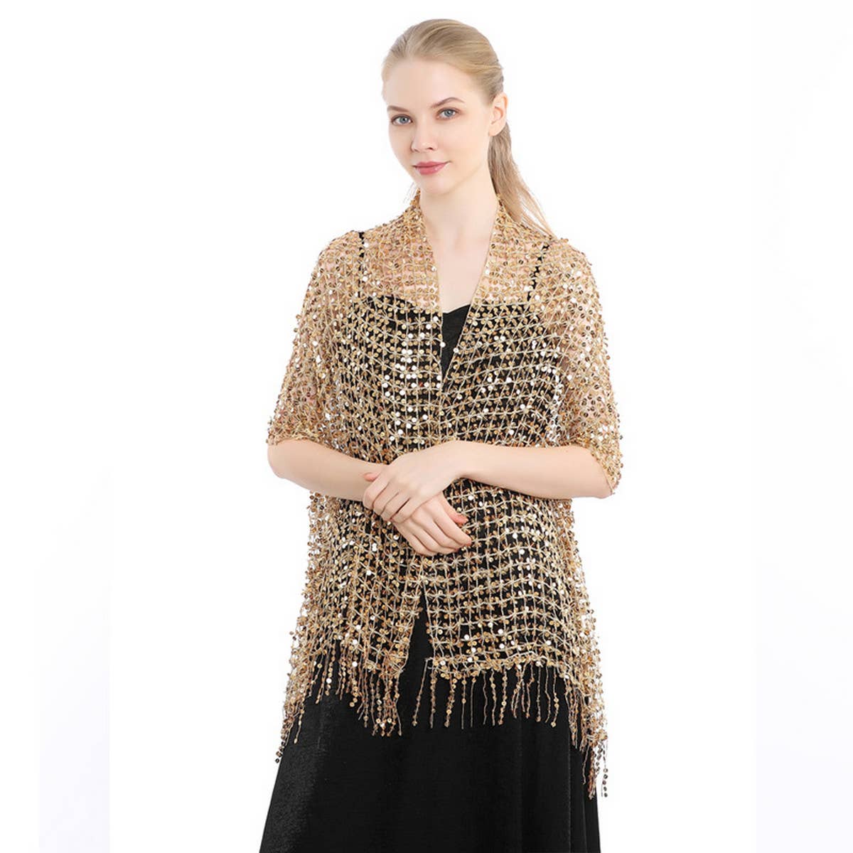2024 NEW DINNER SEQUIN EMBROIDERY TASSEL SHAWL_CWASC1081