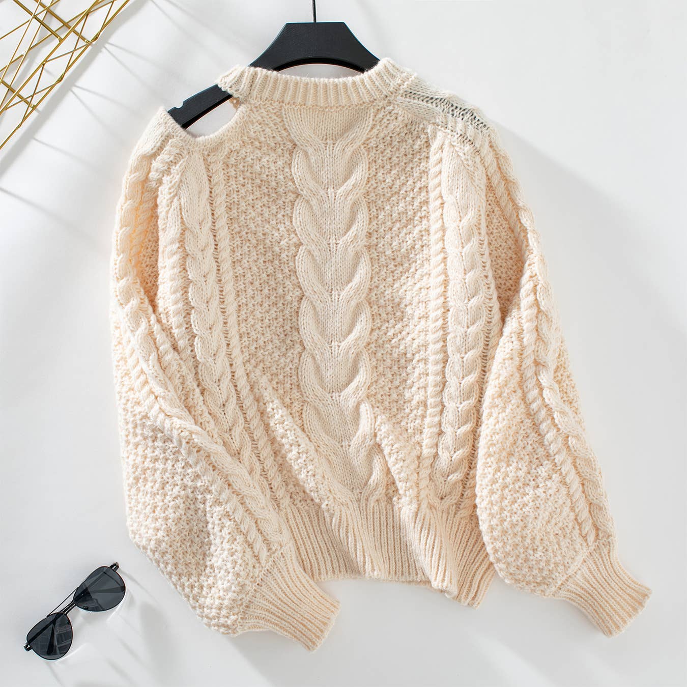 SEXY OFF-THE-SHOULDER PULLOVER SWEATER TOP