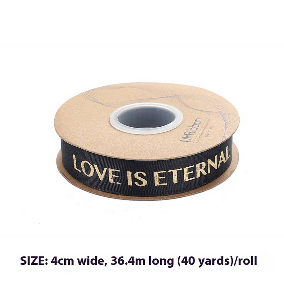 GOLD STAMPED THREADED RIBBON DIY BOW RIBBON