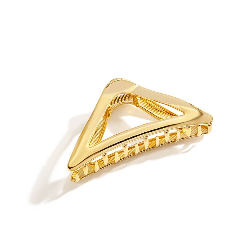 Geometric dark elegant metal clipper hair clips