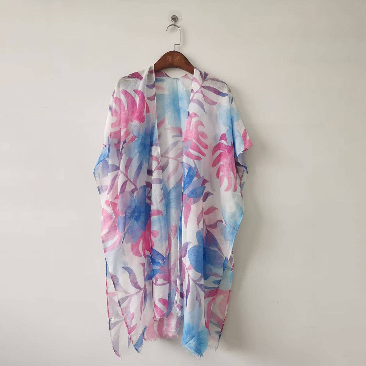 Floral Print Beach Cover-Up Bikini Cardigan