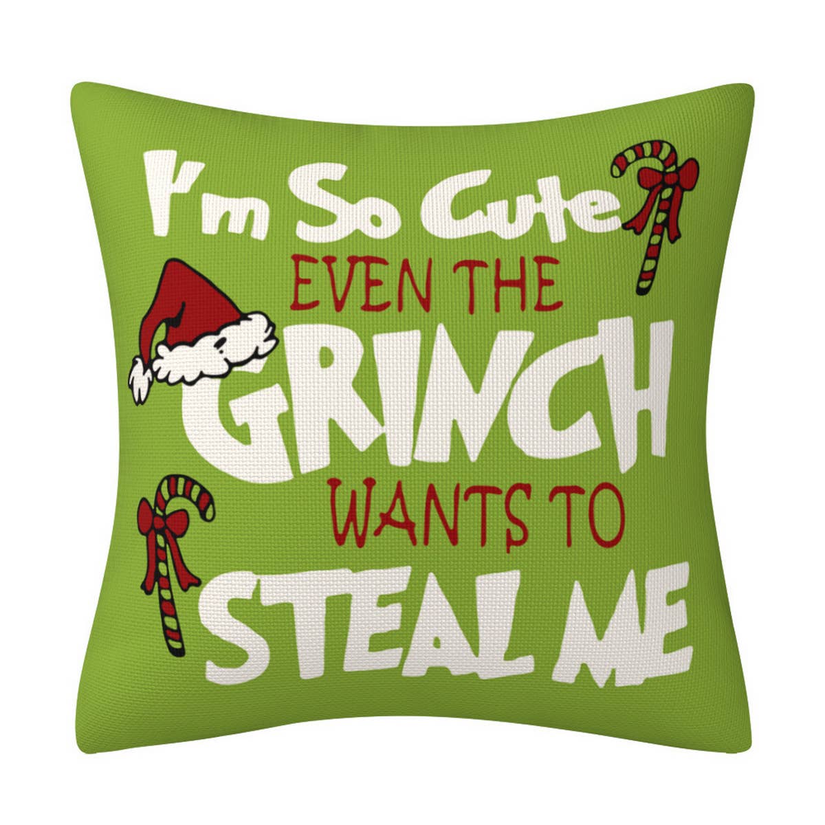 GRINCH CARTOON PRINT CHRISTMAS PILLOWCASE