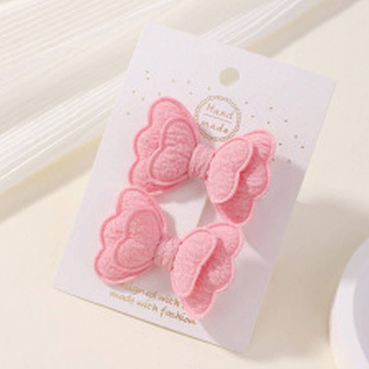 Double-Layer Butterfly Hair Clip Set for Kids