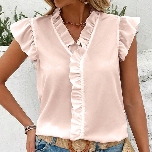 RUFFLED BLOUSE FOR WOMEN