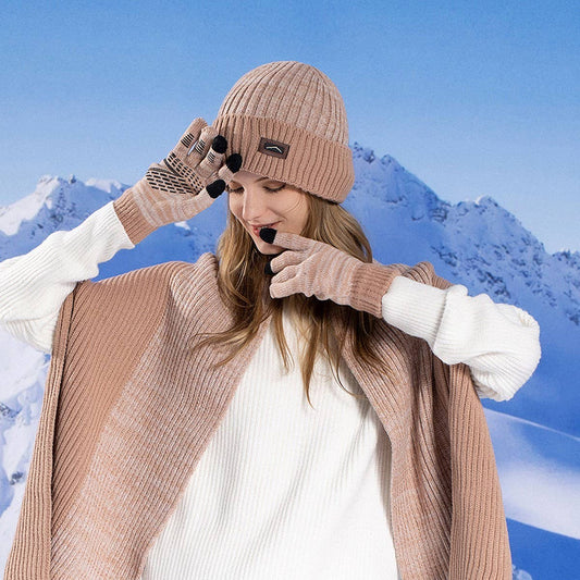 OUTDOOR WARM GLOVES AND SCARF THREE-PIECE SET_CWASC1138