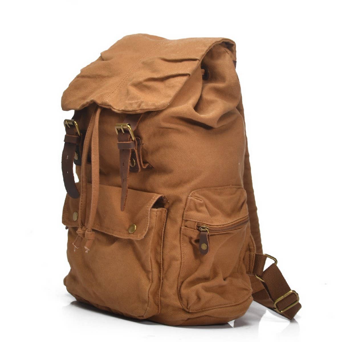 Unisex Canvas Backpack for School and Travel_CWAB5536