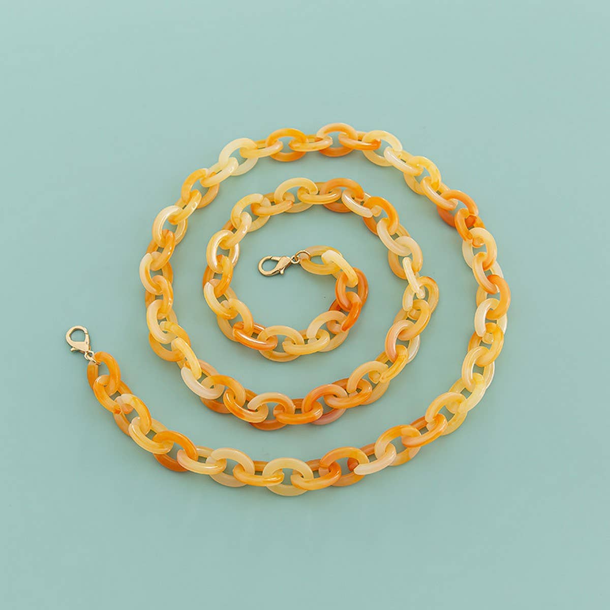 47" Oval 0.67*0.98" Acrylic Chain Bag Strap_CWMM5099