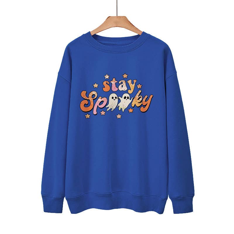 Ghost Stay Spooky Printed Thin Hoodie