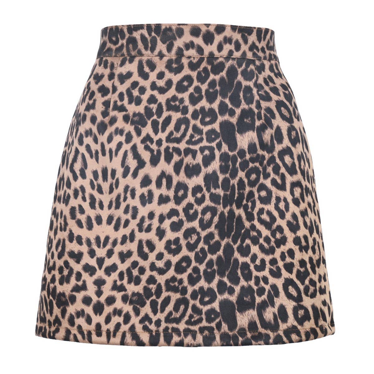 SEXY LEOPARD PRINT HIGH WAIST SUEDE HIP SKIRT