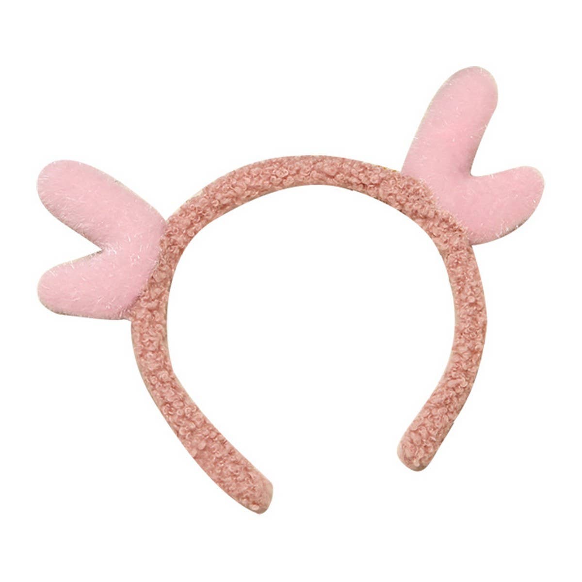 CWMM10425_PLUSH REINDEER ANTLER HEADBAND CHRISTMAS COSTUME