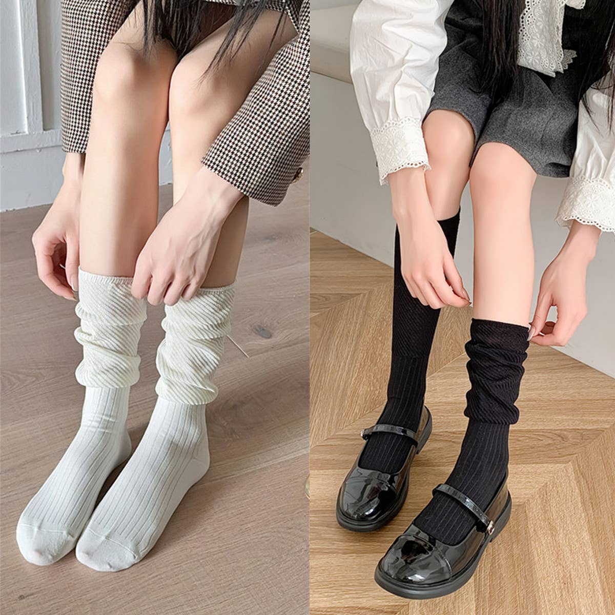 WOMEN BREATHABLE MESH MID-LENGTH COTTON SOCKS