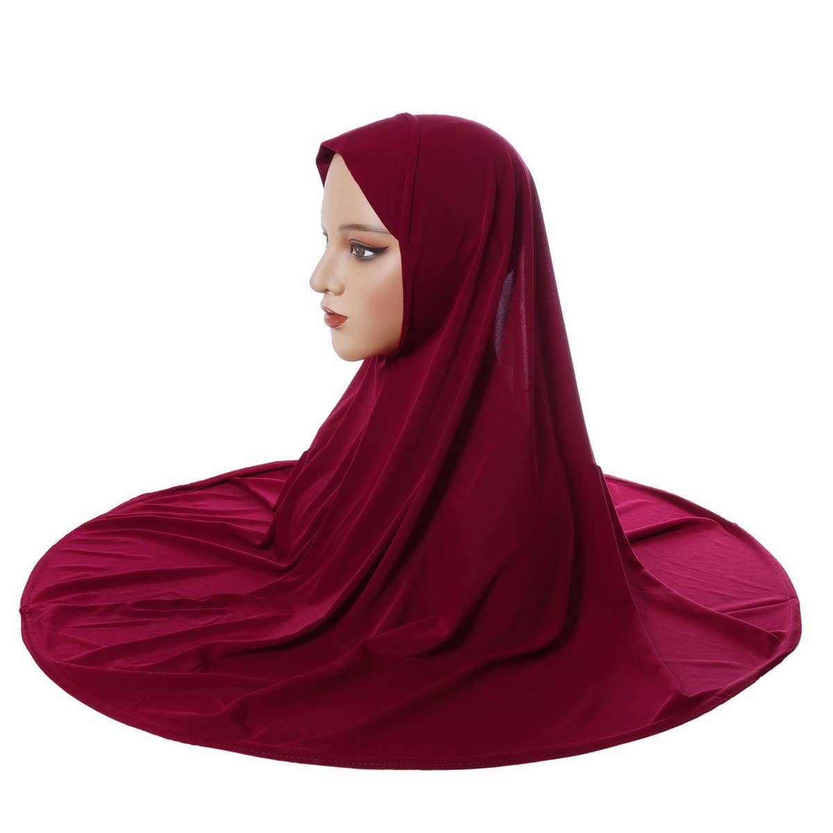 DOUBLE LAYER ROUND EDGE WOMEN'S HIJAB HEADSCARF