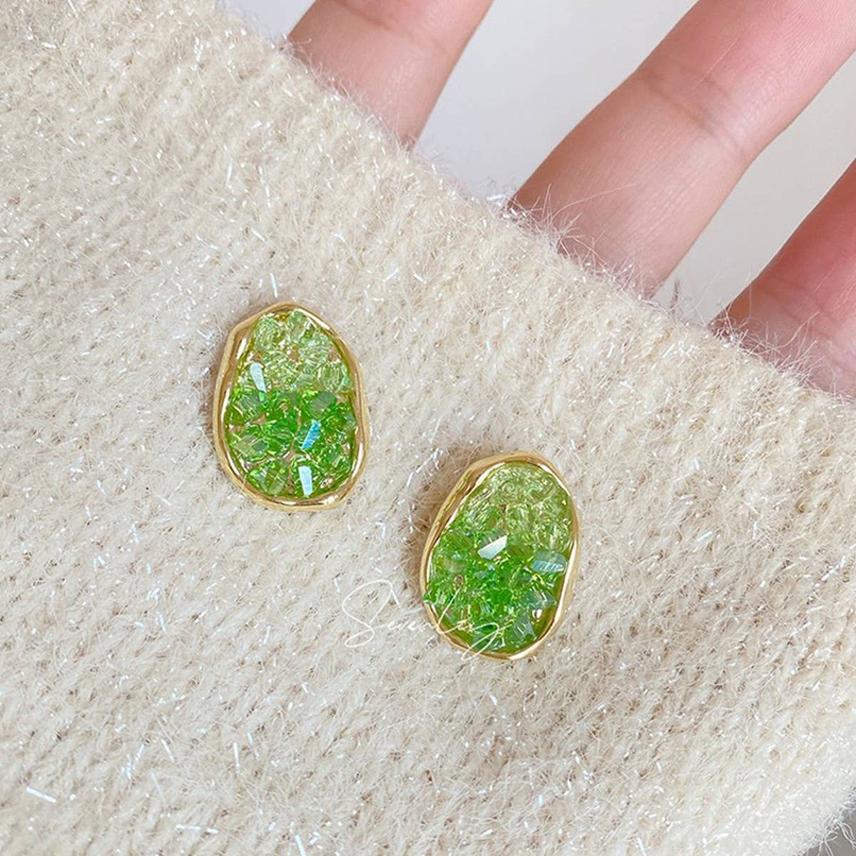 HONG KONG STYLE HIGH-END GEOMETRIC EARRINGS