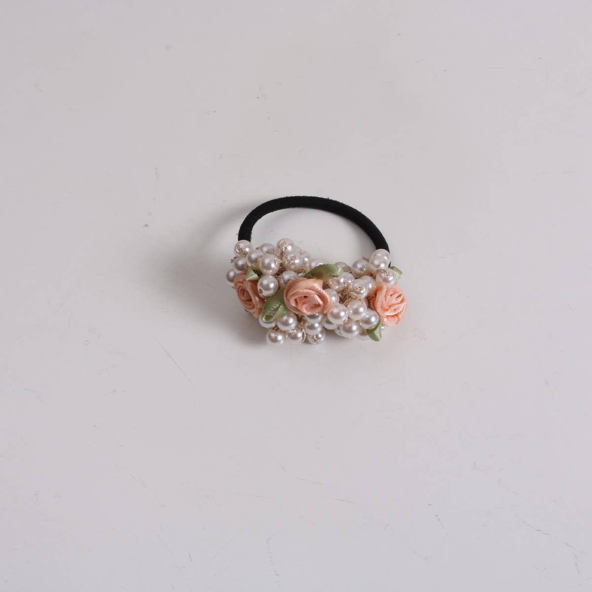 Cute Floral Pearl Hair Tie for Sweet Girls