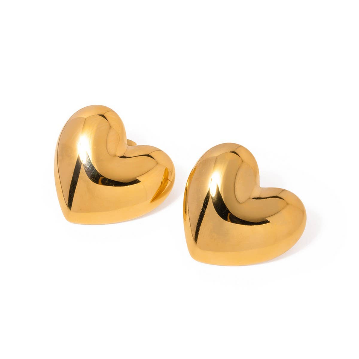 SIMPLE AND POPULAR GLOSSY LOVE EARRINGS