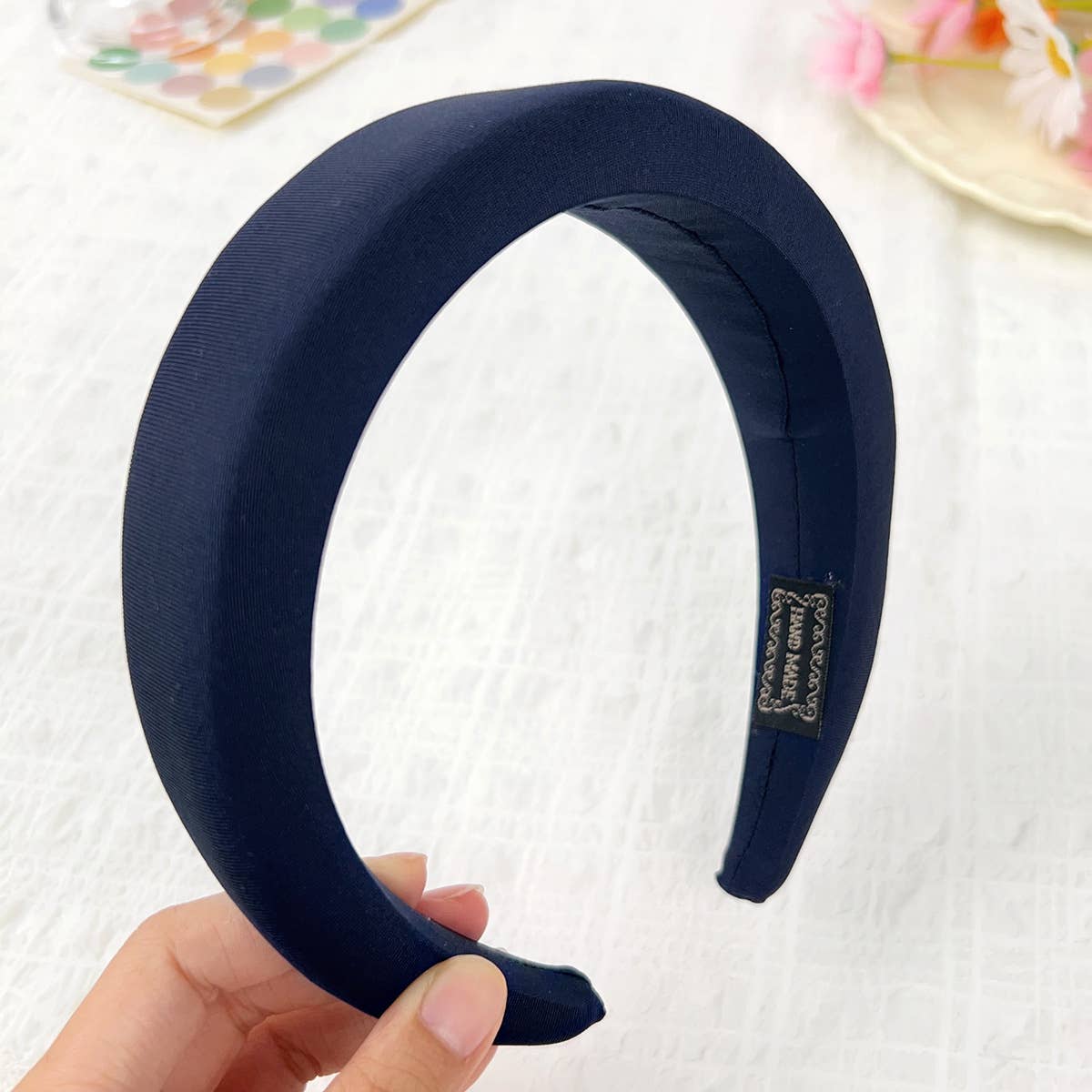 Candy color thickened high cranial top hair band
