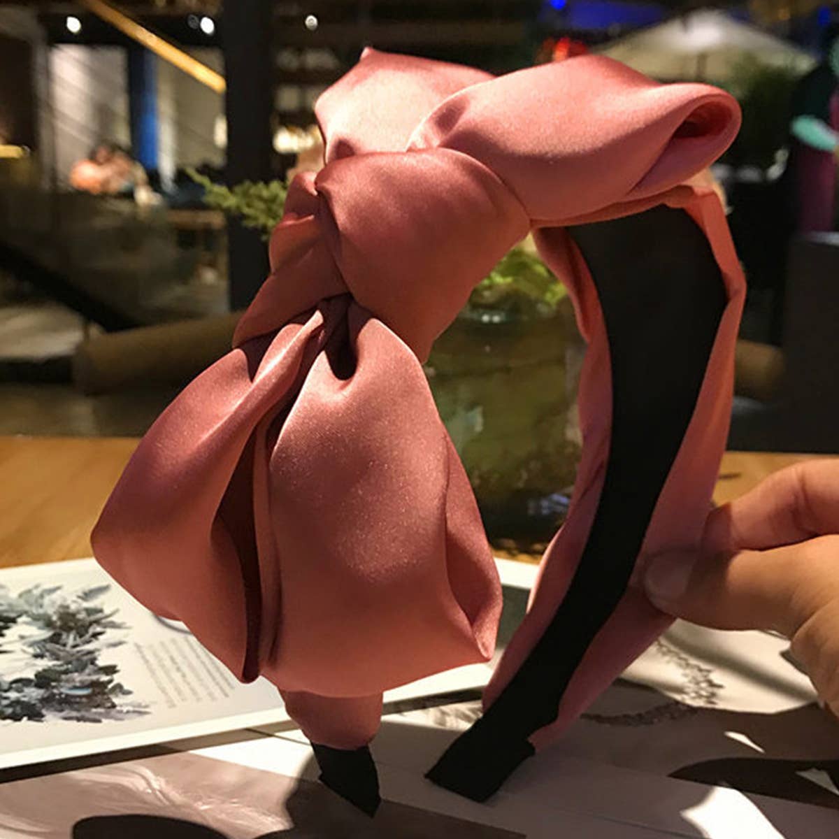 BOW DECOR HAIR HOOP_CWAHA0191