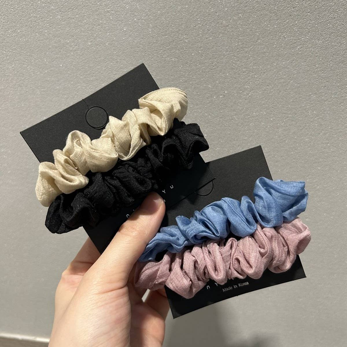 SOLID COLOR ARTISTIC SMALL INTESTINE HAIR RING_CWAHA2731