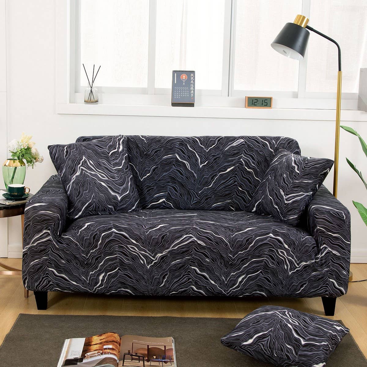 Stretch Sofa Cover, Nordic Style, All Seasons_CWMM8318
